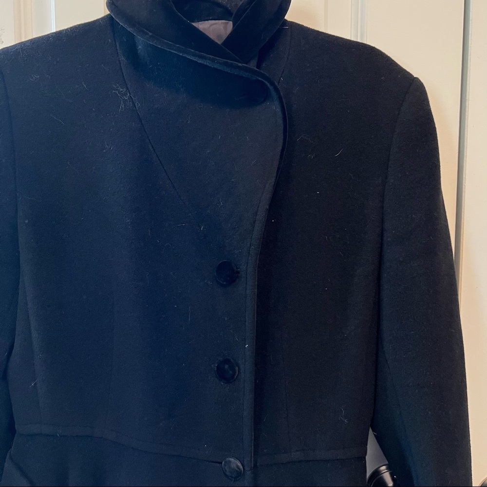 Vintage Valentino Miss V Wool Swing Coat View 5